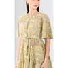 Women's Vienna Flowy Short Dress, Marigold - Dresses - 4