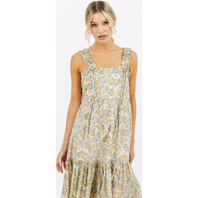 Women's Rio Drawstring Strap Dress With Side Zip, Marigold - Dresses - 4