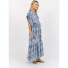 Women's Sonoma Scalloped V-Neck Dress, Bluebonnet - Dresses - 4 - thumbnail