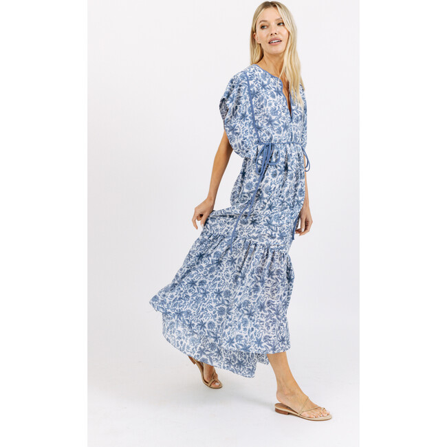 Women's Sonoma Scalloped V-Neck Dress, Bluebonnet - Dresses - 5