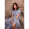Women's Sonoma Scalloped V-Neck Dress, Bluebonnet - Dresses - 6 - thumbnail