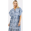 Women's Sonoma Scalloped V-Neck Dress, Bluebonnet - Dresses - 7