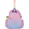 Big Love Tennis Backpack, Pink And Blue Sorbet - Backpacks - 1 - thumbnail