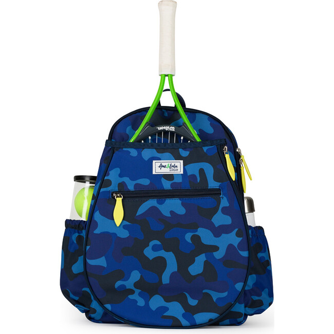Big Love Tennis Backpack, Navy Camo - Backpacks - 1