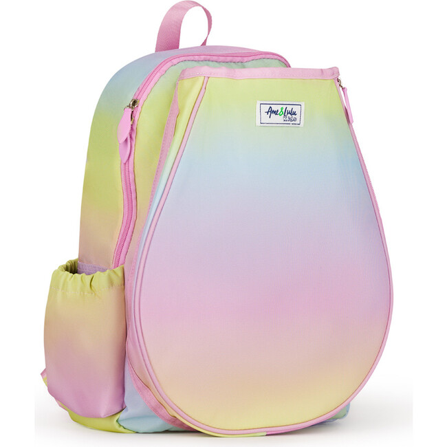 Little Love Tennis Backpack, Rainbow Sherbert - Backpacks - 3