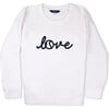 Women's Long Raglan Sleeve Sweatshirt, Love Stitched - Sweatshirts - 1 - thumbnail