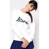 Women's Long Raglan Sleeve Sweatshirt, Love Stitched - Sweatshirts - 3