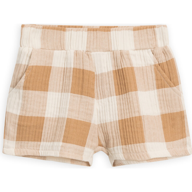 Ashby Double-Layered Organic Gauze Muslin Shorts, Picnic - Shorts - 1
