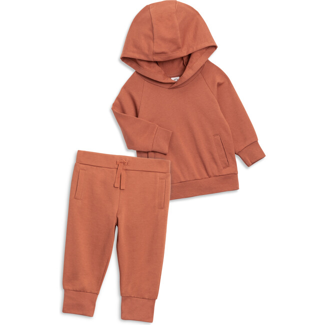 Organic Cotton French Terry Sweatsuit Set, Cedar