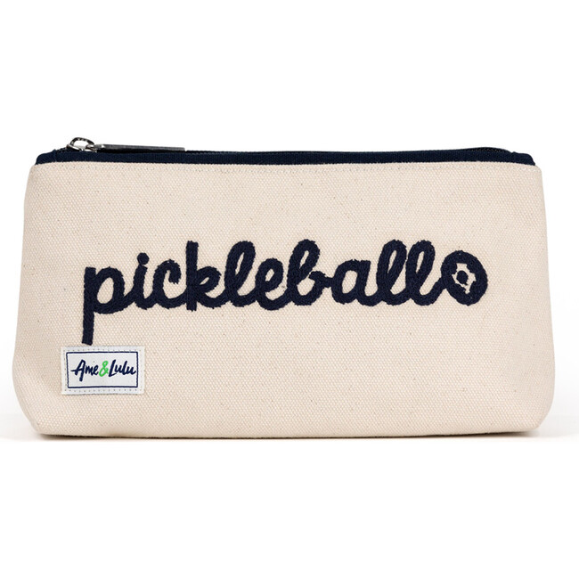Women's Brush-It-Off Cosmetic Case, Pickleball Stitched