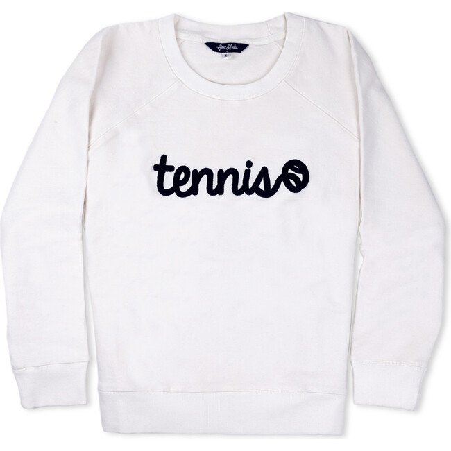 Women's Long Raglan Sleeve Sweatshirt, Tennis Stitched