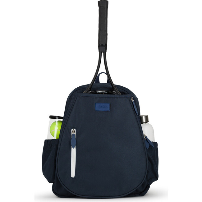 Women's Game Time Tennis Backpack, Navy And White