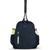 Women's Game Time Tennis Backpack, Navy And White - Backpacks - 1 - thumbnail