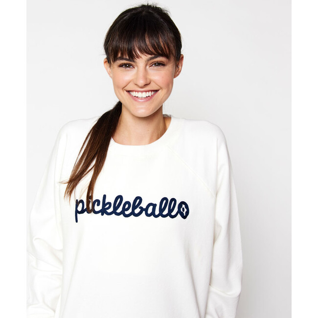 Women's Long Raglan Sleeve Sweatshirt, Pickleball Stitched - Sweatshirts - 2