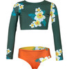 Swimsuit Sun Long Sleeve Bikini, Flor De Azahar - Two Pieces - 1 - thumbnail