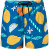 Swimshorts With Drawstring, Citrus - Swim Trunks - 1 - thumbnail