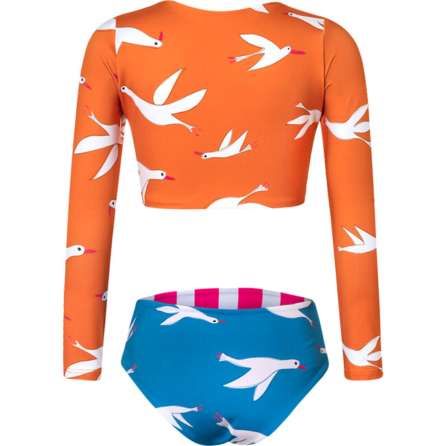 Swimsuit Sun Long Sleeve Bikini, Wings To Fly - Two Pieces - 3