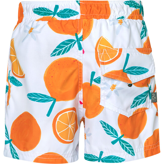 Swimshorts With Drawstring, Tangelo - Swim Trunks - 3