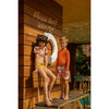 Swimshorts With Drawstring, Pink Calatea - Swim Trunks - 2