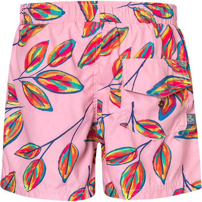 Swimshorts With Drawstring, Pink Calatea - Swim Trunks - 3