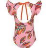 Swimsuit Dayana One Piece, Pink Calatea - One Pieces - 3 - thumbnail