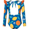 Swimsuit Wings Long Sleeve, Citrus - One Pieces - 3 - thumbnail