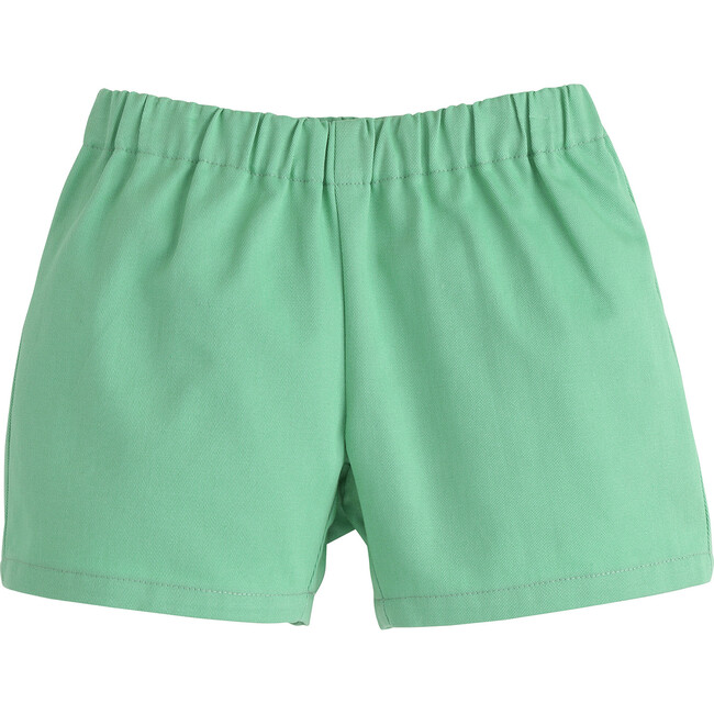 Twill Basic Modern Cut Shorts, Green