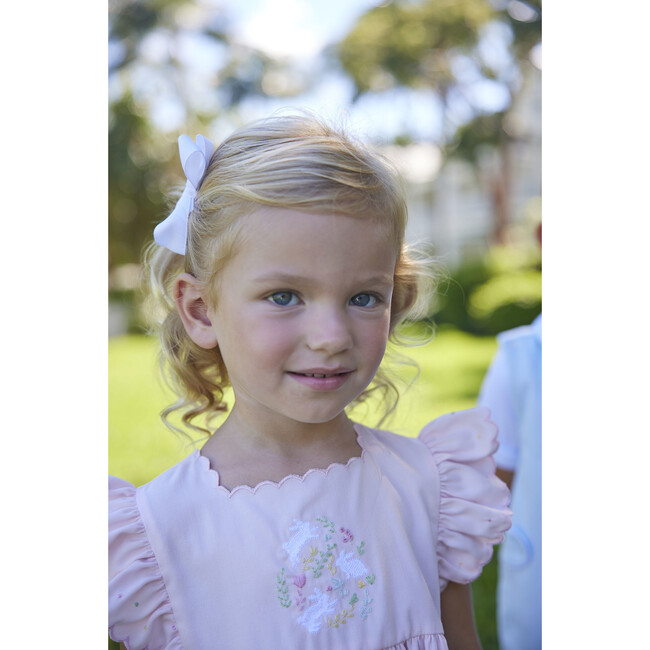 Tea Dress With Patchwork Bunnies, Pink - Dresses - 2