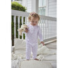 Bunny Printed Long Sleeve Jammies, Pink - Pajamas - 2