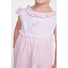 Sara Dress With Patchwork Bunny, Pink - Dresses - 2