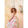 Creole Check And Frill Long Dress, Multicolors - Dresses - 2