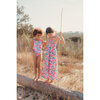 Gardenia Floral Print Long Summer Dress, Multicolors - Dresses - 2