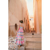 Creole Check And Frill Long Dress, Multicolors - Dresses - 4