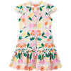 Anais Short Flutter Sleeve Embroidered Dress, Floral - Dresses - 1 - thumbnail