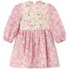 Baby Colette Puff Sleeve Embroidered A-Line Dress, Floral - Dresses - 2
