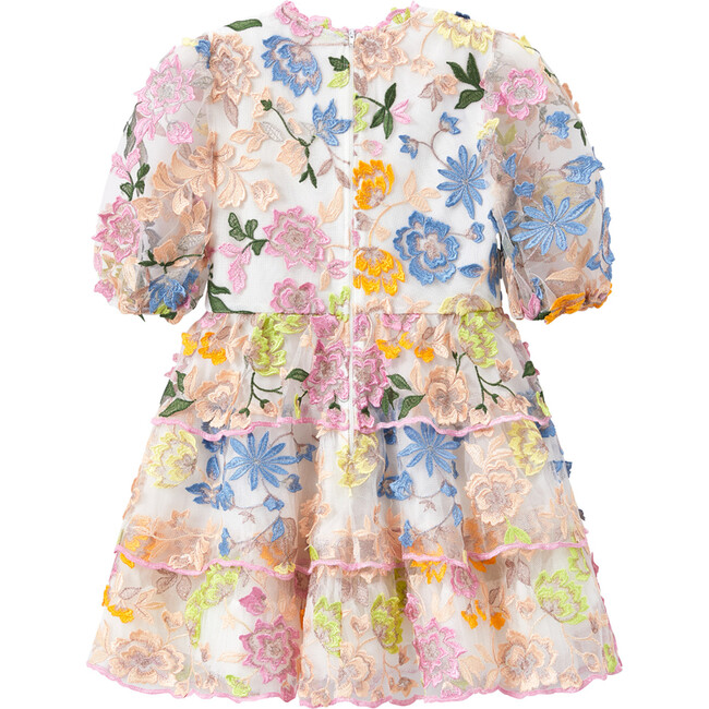 Soleil Short Puff Sleeve Dress, Floral - Dresses - 3