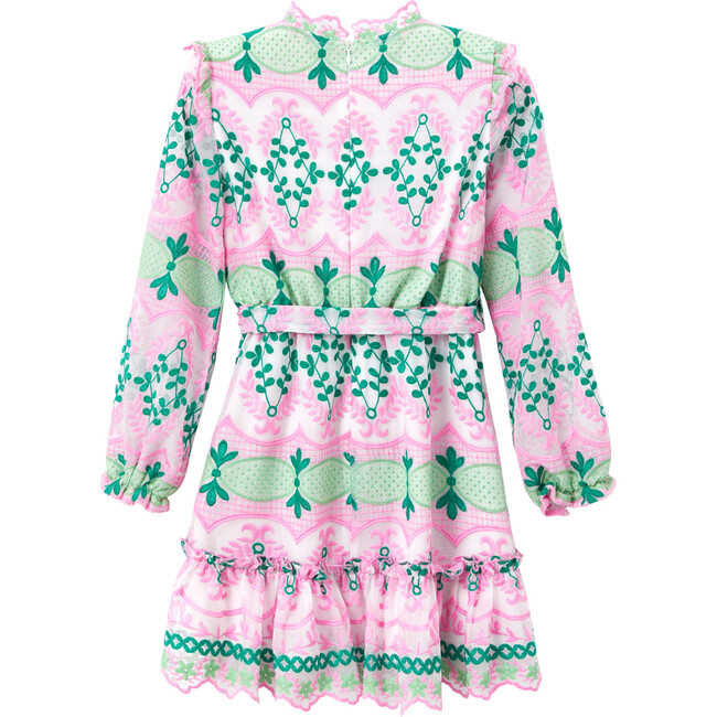 Delphine Embroidered Dress, Multicolors - Dresses - 3