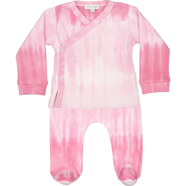 Kimono Set Pink Gradient Tie Dye - Rompers - 1