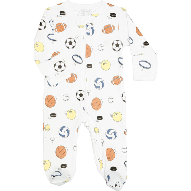 Zipper Footie Sports - Footie Pajamas - 1