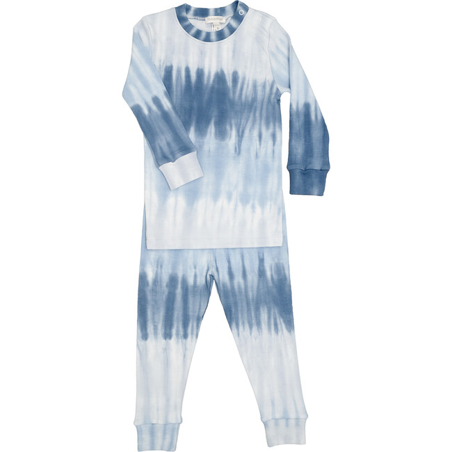 Two Piece PJ Blue Gradient Tie Dye - Pajamas - 1