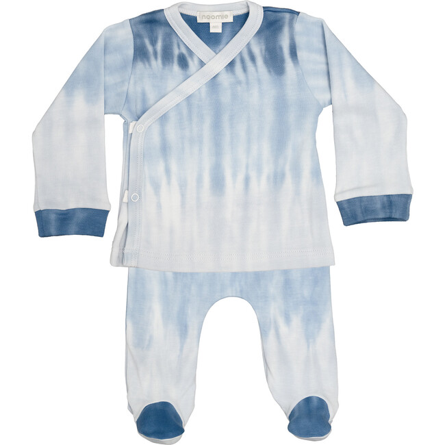 Kimono Set Blue Gradient Tie Dye - Rompers - 1