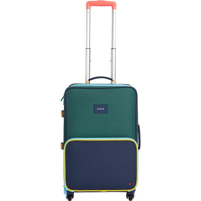 Logan Suitcase, Green/Navy