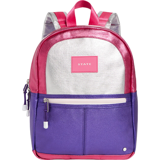Kane Kids Mini Travel Backpack, Hot Pink/Purple