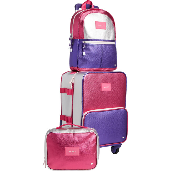 Mini Logan Suitcase, Hot Pink/Purple - Luggage - 5