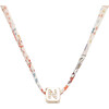 Kids Liberty Gold Initial Charm Necklace, Multi Stars - Necklaces - 1 - thumbnail