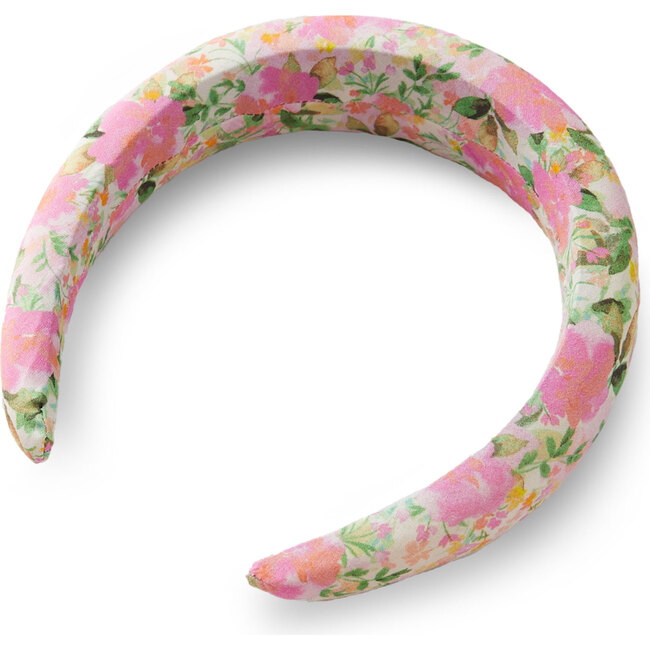 Colette  Floral Print Headband, Pink - Hair Accessories - 1