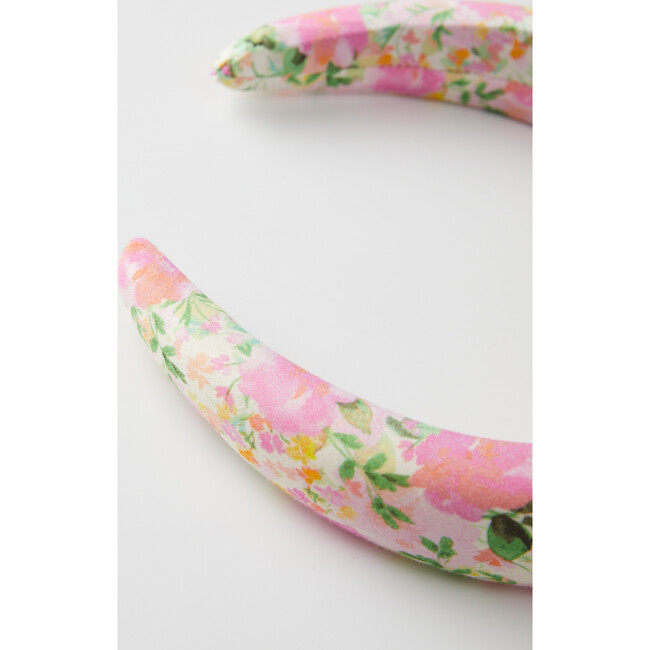 Colette  Floral Print Headband, Pink - Hair Accessories - 4