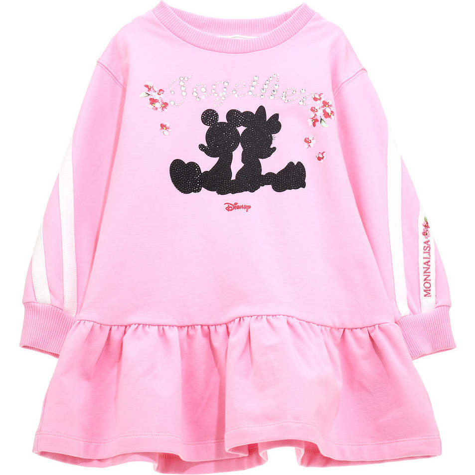 Disney Silhouette Embellished Dress, Pink - Dresses - 1