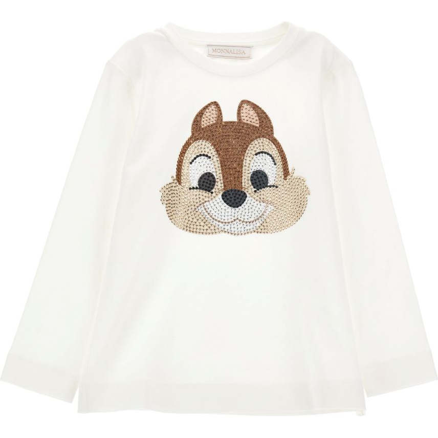 Chipmunk Gem Graphic T-Shirt, White - Tees - 1