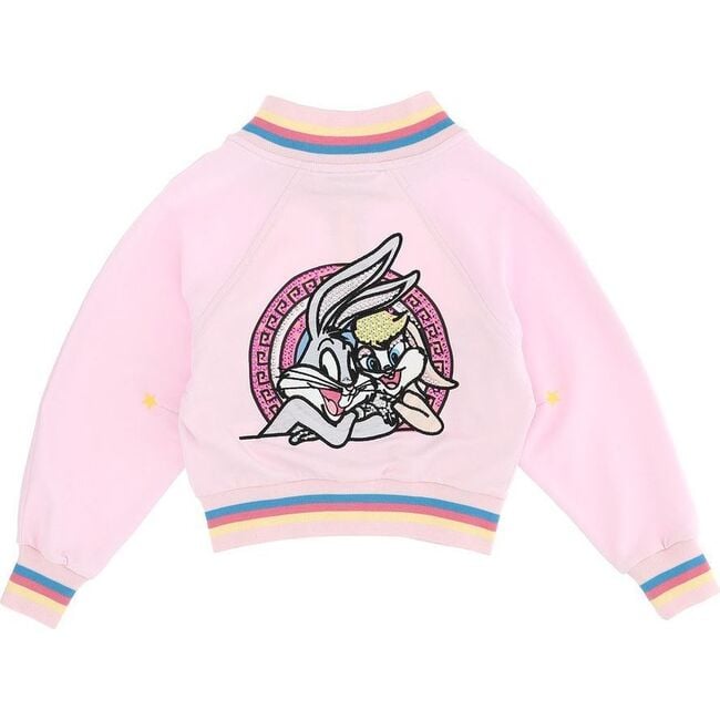 Bugs & Lola Print Zip Jacket, Pink - Jackets - 2